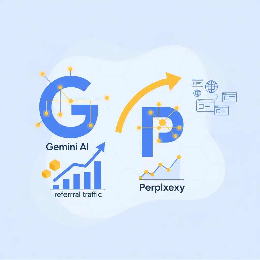 Gemini de Google Supera a Perplexity en Tráfico Referido